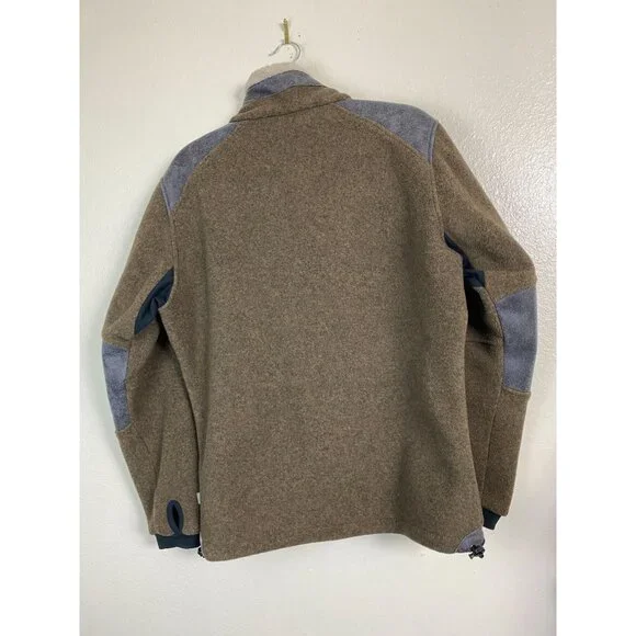 Kuhl Mens Alpenwurx Fleece Full Zip Jacket Size Medium Brown Faux Sherpa Outdoor - Picture 2 of 16